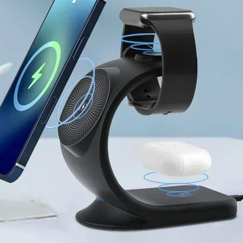 Wireless Charger 3 In 1 - Magnetyczna ładowarka bezprzewodowa 3 w 1,