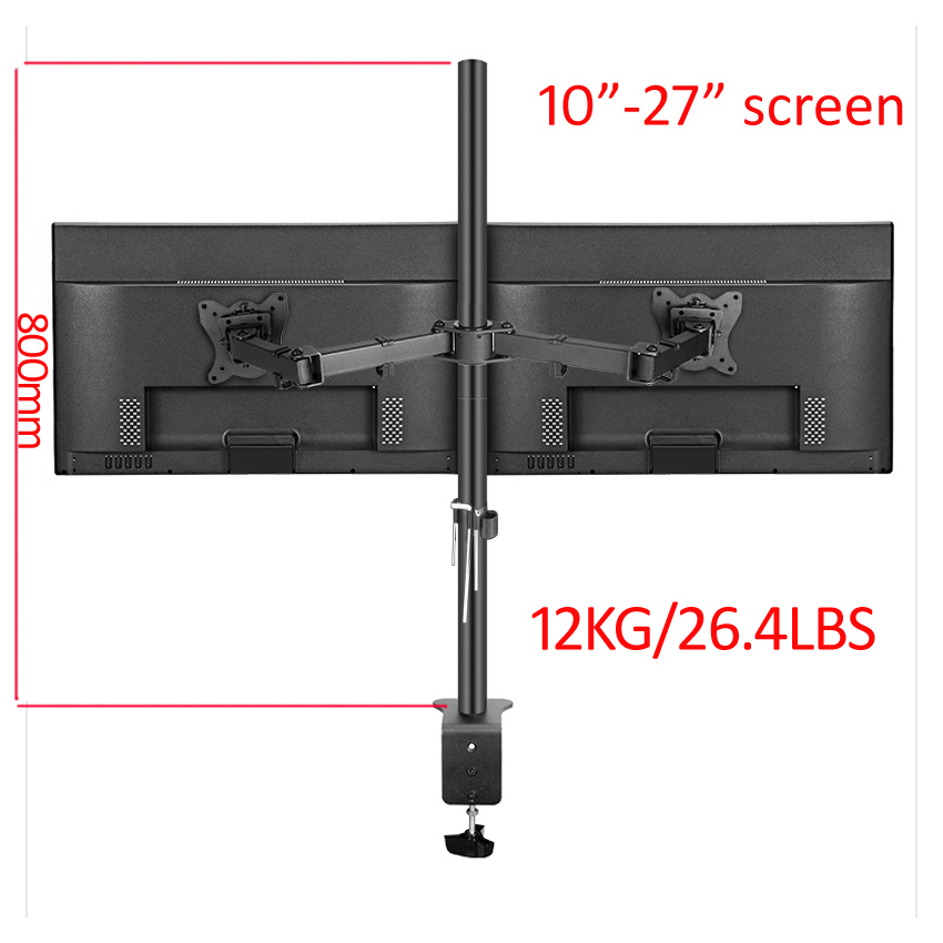 Monitor Arm Single - T902-280 360° Obrotowy Stalowy Uchwyt na