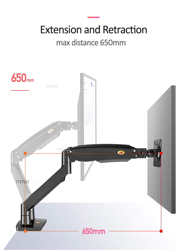 NB F195A Aluminiowy uchwyt z s – Monitor Arm Single recenzja i cena