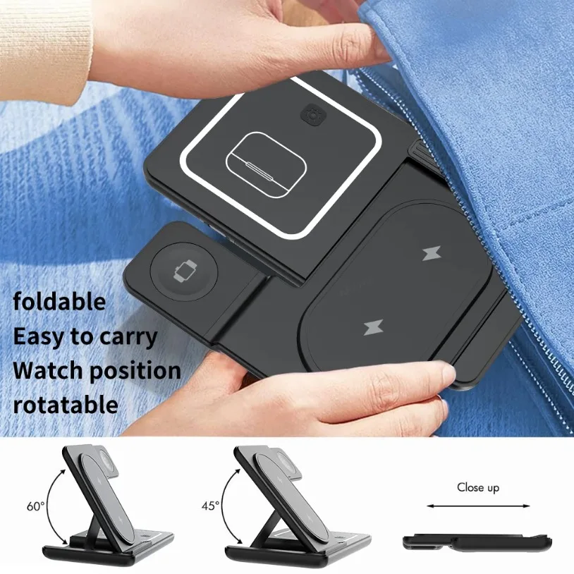 Stacja ładująca 3 w 1, składan – Wireless Charger 3 In 1 recenzja i cena