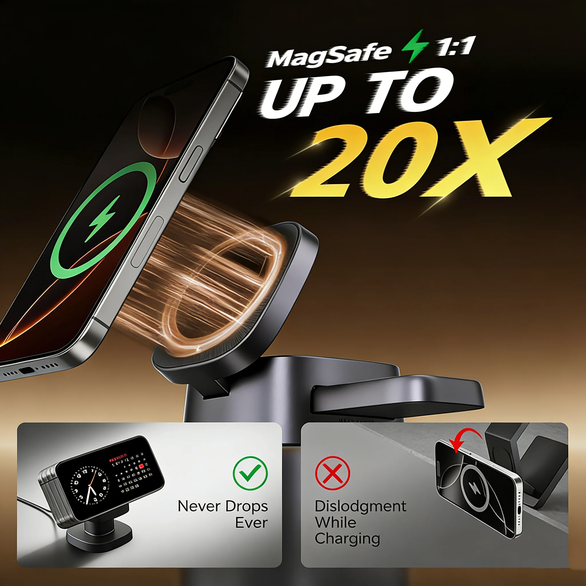 TIMESS Lampka Nocna Grzybek Be – Wireless Charger 3 In 1 recenzja i cena